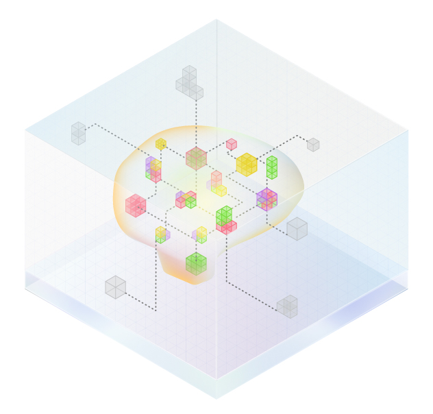 Abstract network graphic