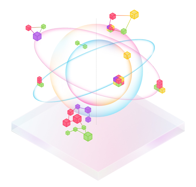 Abstract network graphic