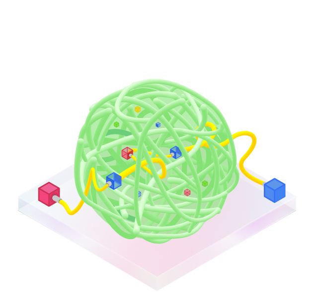 Abstract network graphic